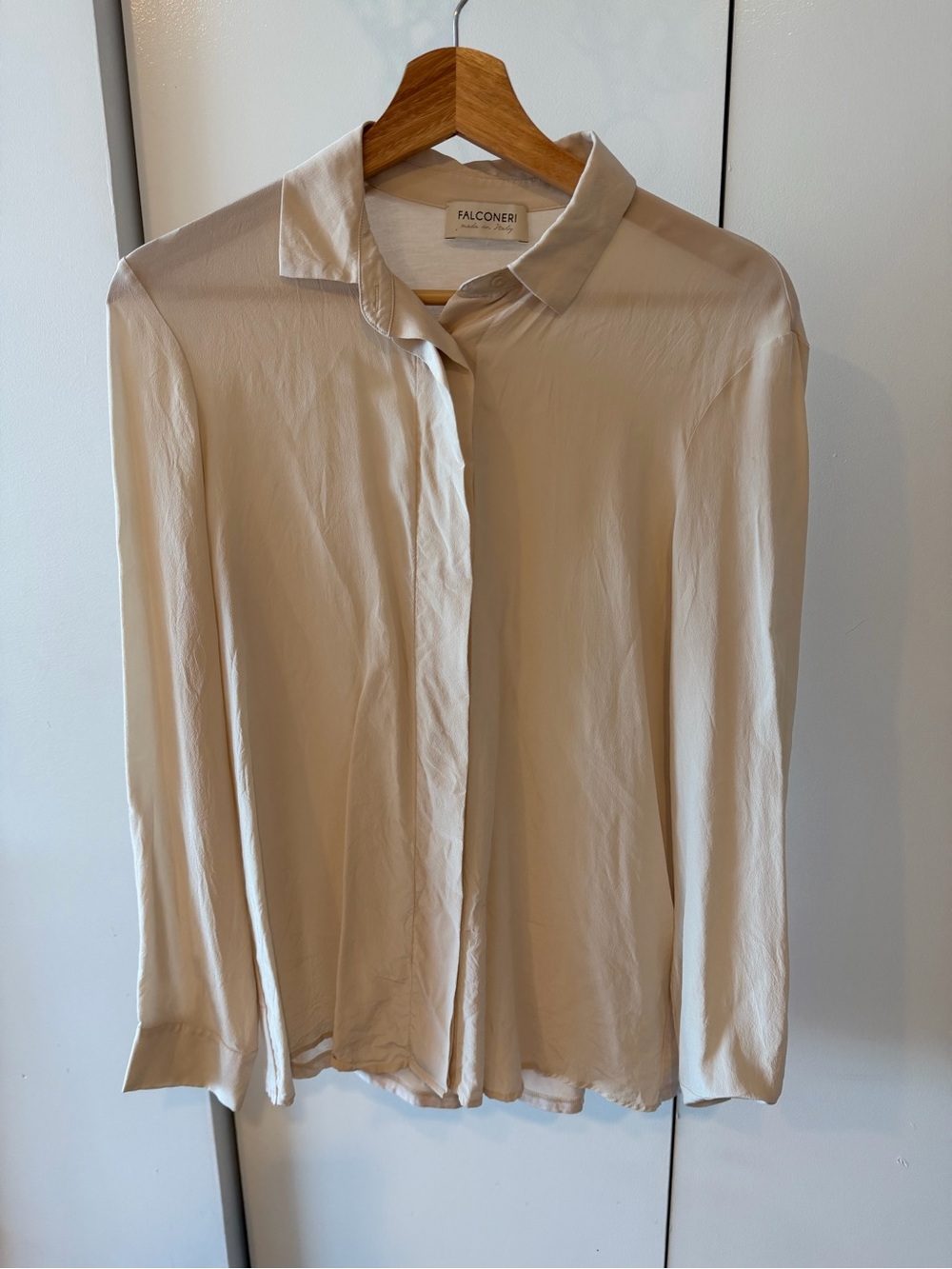 Falconeri - Cream Silk Button Shirt